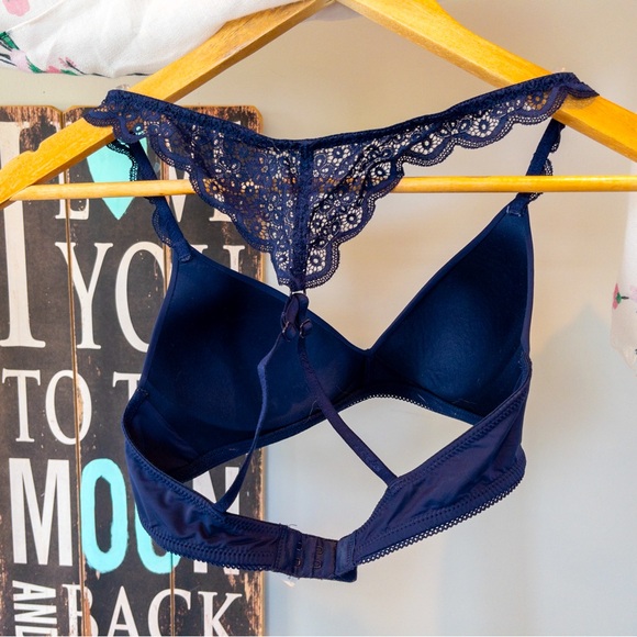 Aerie Navy Bra Size 32B in GUC - Picture 3 of 9